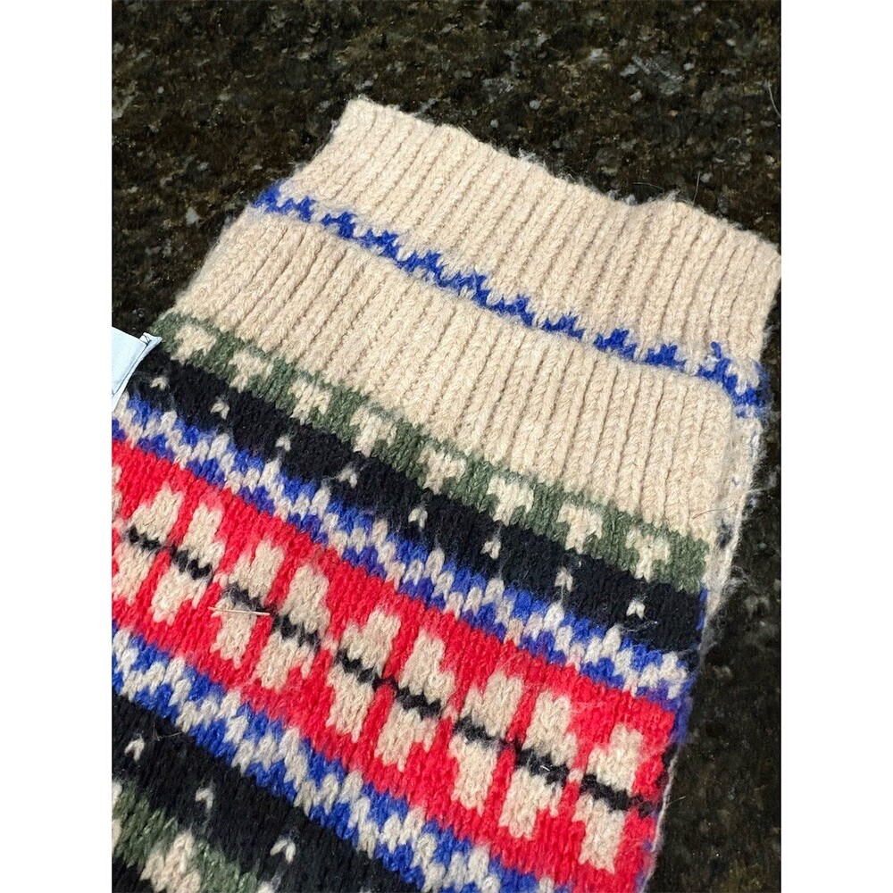 Old Navy Fair Isle Nordic Chunky Knit Scarf Unisex One Size Multicolor - Picture 4 of 4
